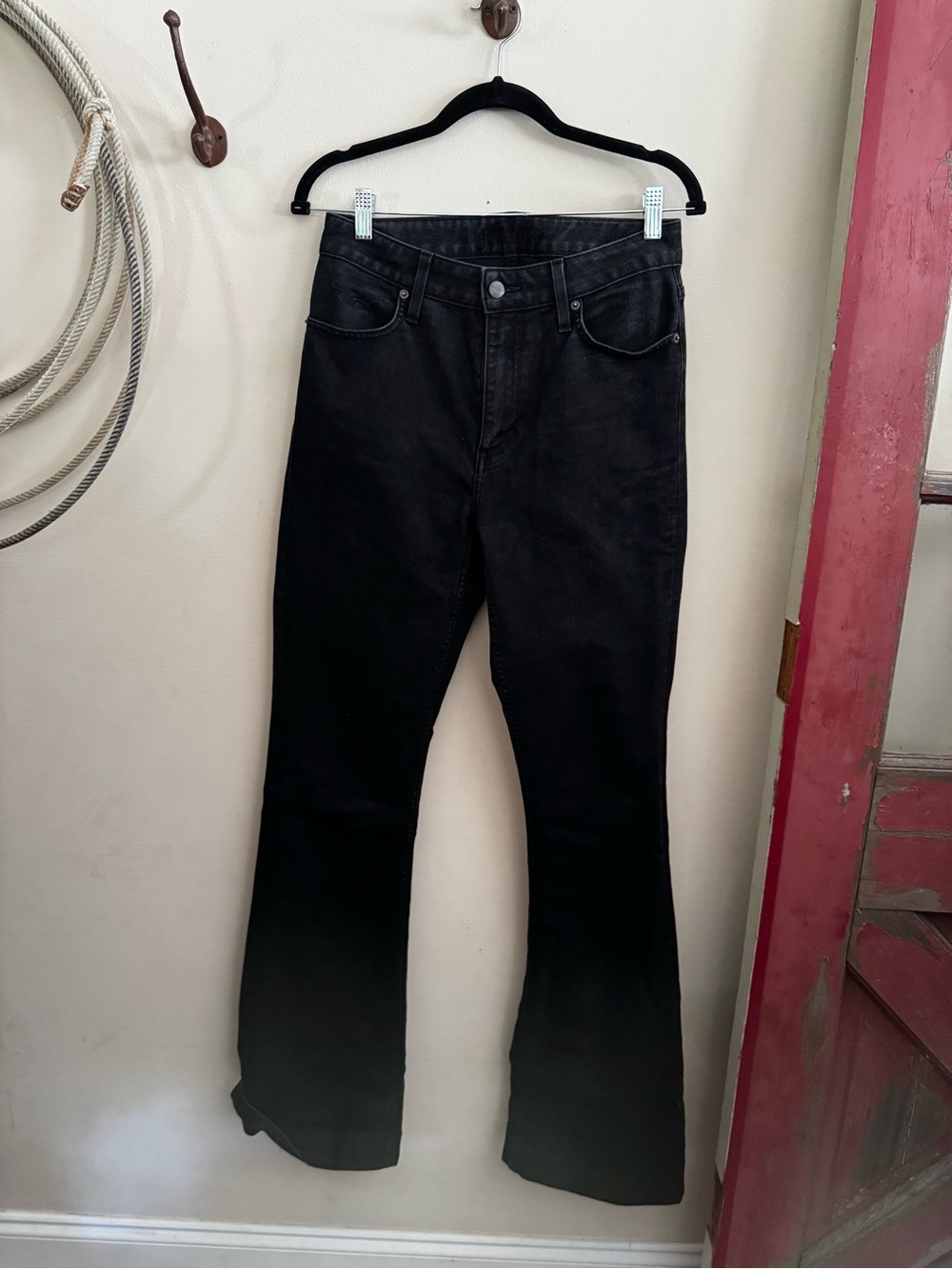 Kimes Ranch Jennifer Black Wide-Leg Flare Jeans